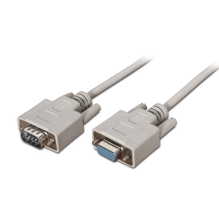 Aisens Cable Serie RS232 DB9 Macho a DB9 Hembra, 1,8m, Beige